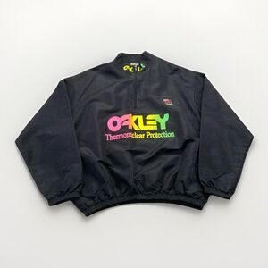 Oakley Surf Style Jacket Pullover 1/4 Zip Windbreaker Iridescent Mens One Size